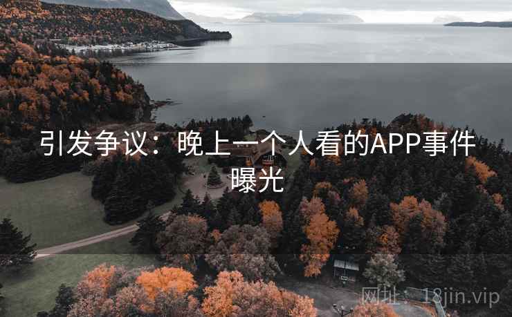 引发争议：晚上一个人看的APP事件曝光