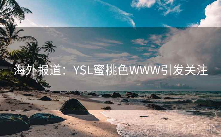 海外报道：YSL蜜桃色WWW引发关注