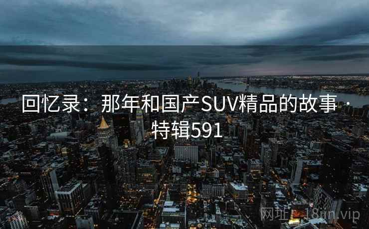 回忆录：那年和国产SUV精品的故事 · 特辑591