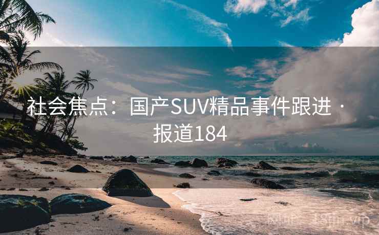社会焦点：国产SUV精品事件跟进 · 报道184